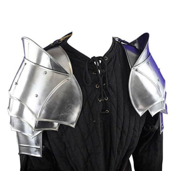 Nistan Iron Steel Medieval Pauldrons Shoulders Armour Set