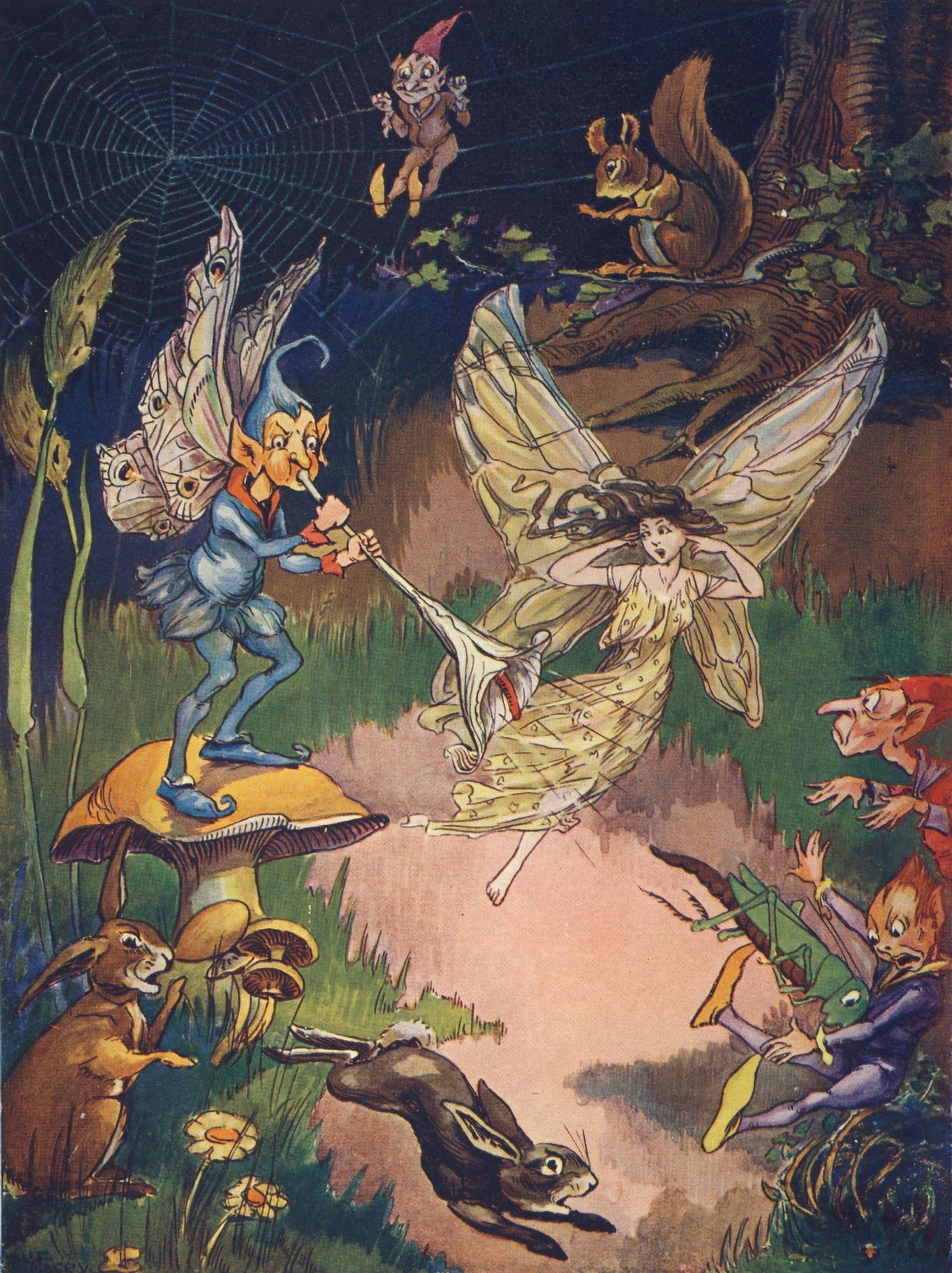 Nisters Holiday Annual 1897 Fairy deafened Canvas Art - Unknown (24 x 36)