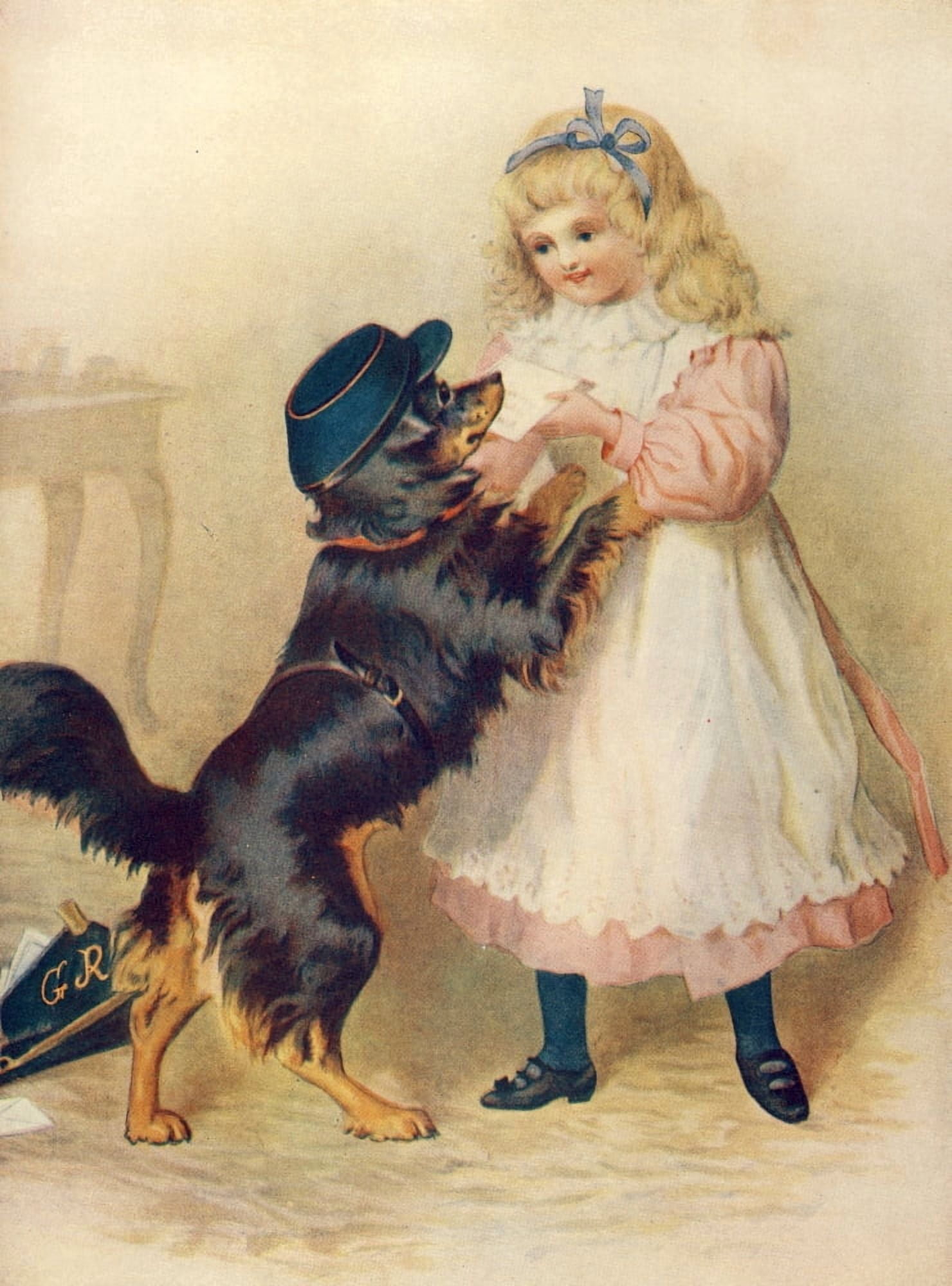 Nisters Holiday Annual 1897 Post-dog Canvas Art - Unknown (24 x 36)