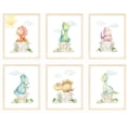 thumbnail image 1 of Nistio® Dinosaur Nursery Wall Prints, Play Room Decoration For Boy, Nursery Wall Art, Nursery Room Decor, Dinosaur Room Decor For Boys, Unframed, Set of 6 Prints, 8x10, 1 of 7