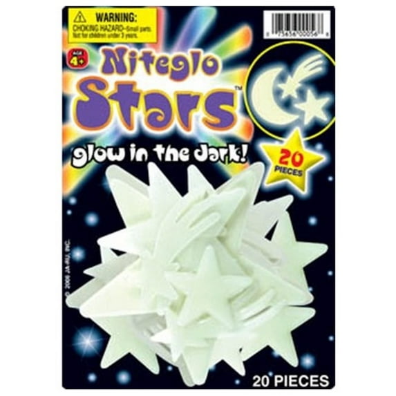 Nite-Glo Stars and Moon (Pack of 24)