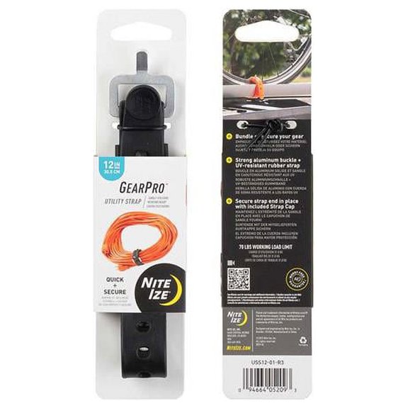 Nite Ize Gearpro Utility Strap 12In Black