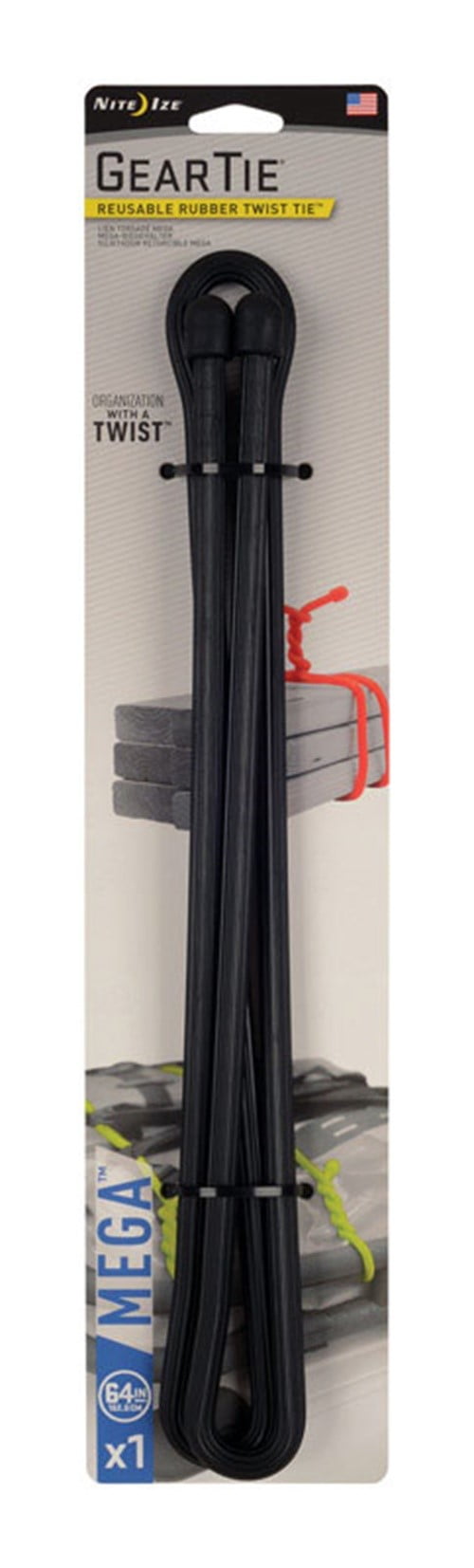 Nite Ize 3804994 64 in. Gear Tie Mega Black Twist Ties
