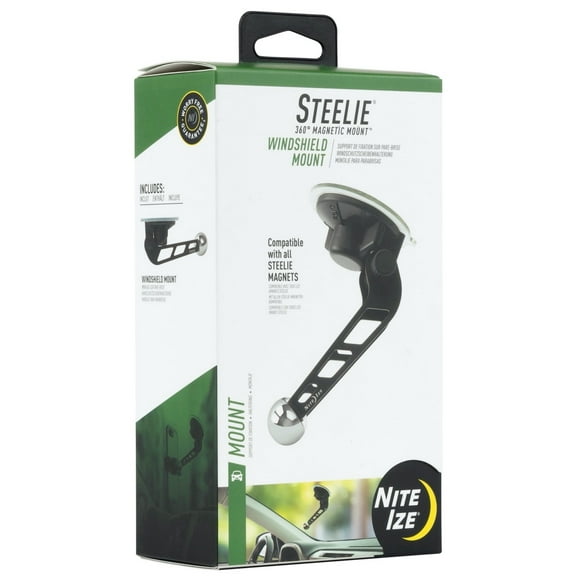 Nite Ize 3825296 Steelie Universal Windshield Cell Phone Mount - Black