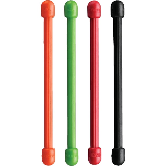 Nite Ize 4-Pack Gear Tie Reusable Rubber Twist Tie, 3" - Assorted