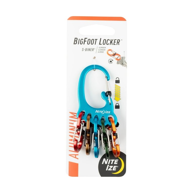 Nite Ize BigFoot Locker KeyRack Aluminum Assorted Key Organizer