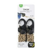Nite Ize CamJam Cord Tightener Carabiners - 2 Pack with 8 ft. Rope
