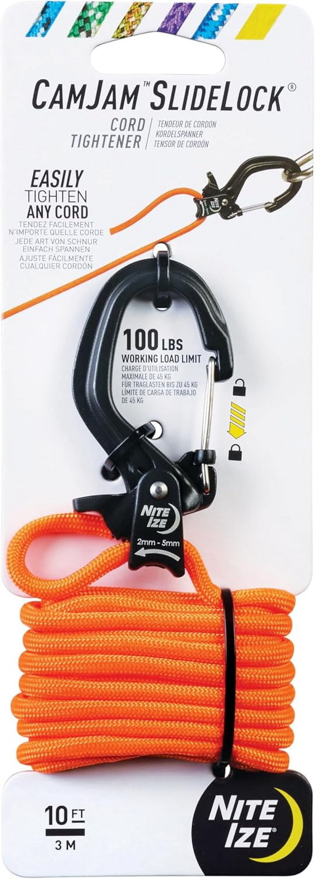 Nite Ize CamJam SlideLock Cord Tightener 10-ft Paracord 100-lb