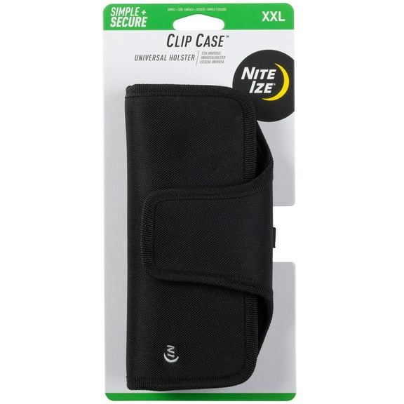 Nite Ize Clip Case Horizontal Universal Phone Holster, XXL - Black