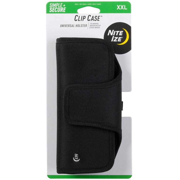 Nite Ize Clip Case XXL - Universal Phone Holster, Horizontal, Loops, Black - Walmart.com Nite Ize Clip Case XXL - Universal Phone Holster, Horizontal, Loops, Black - Walmart.com