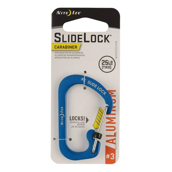 Nite Ize Csla2-03-R6 Carabiner, Size #2, Blue