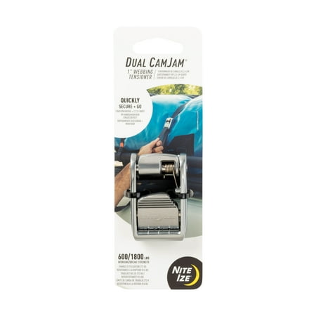 Nite Ize Dual CamJam Webbing Tensioner - 600 lb Load Limit - 1 Count, 1 in
