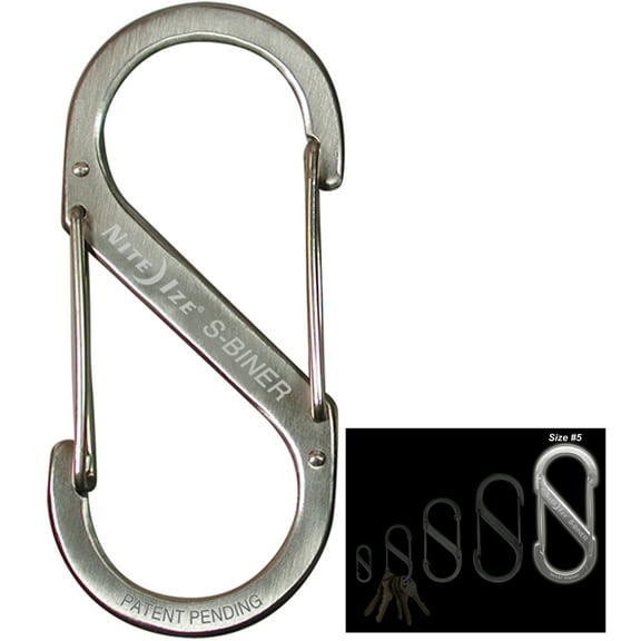 Nite Ize Dual Spring Gate Carabiner Clipping Capability Stainless Steel