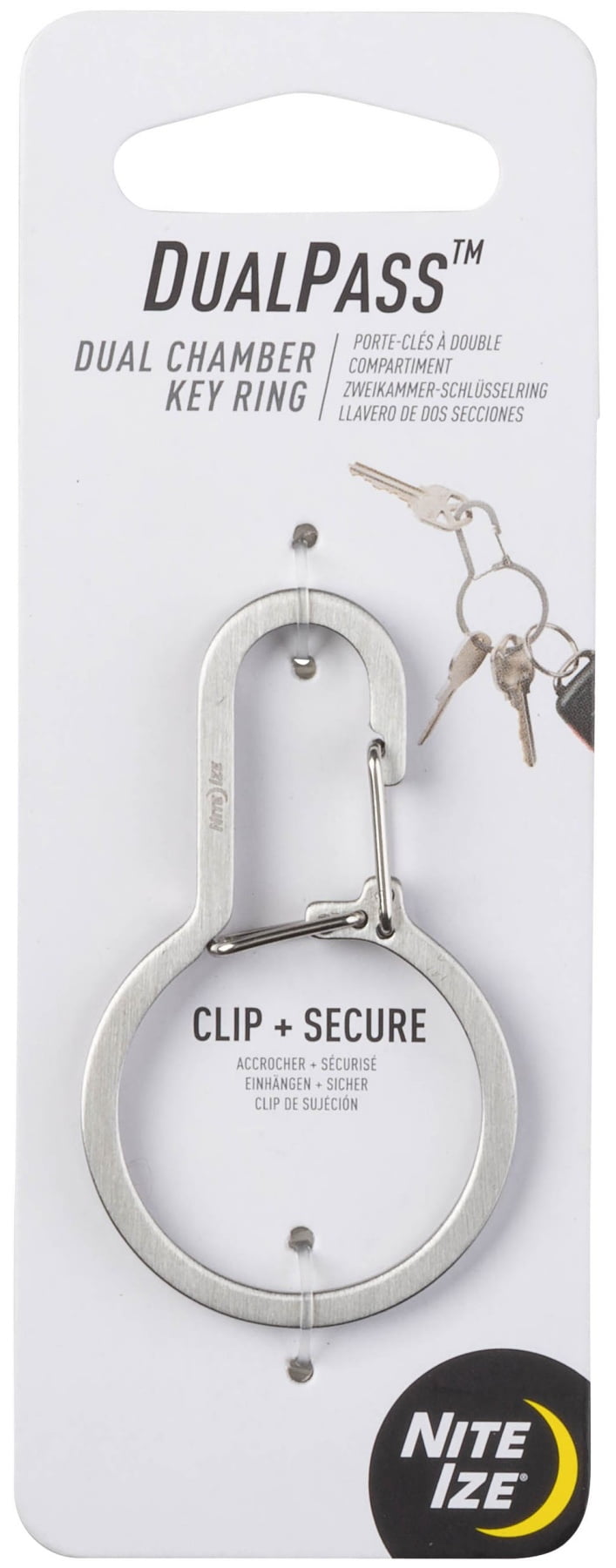 Nite Ize BigRing 2 in. D Stainless Steel Silver Loop Key Ring Nite Ize BigRing 2 in. D Stainless Steel Silver Loop Key Ring