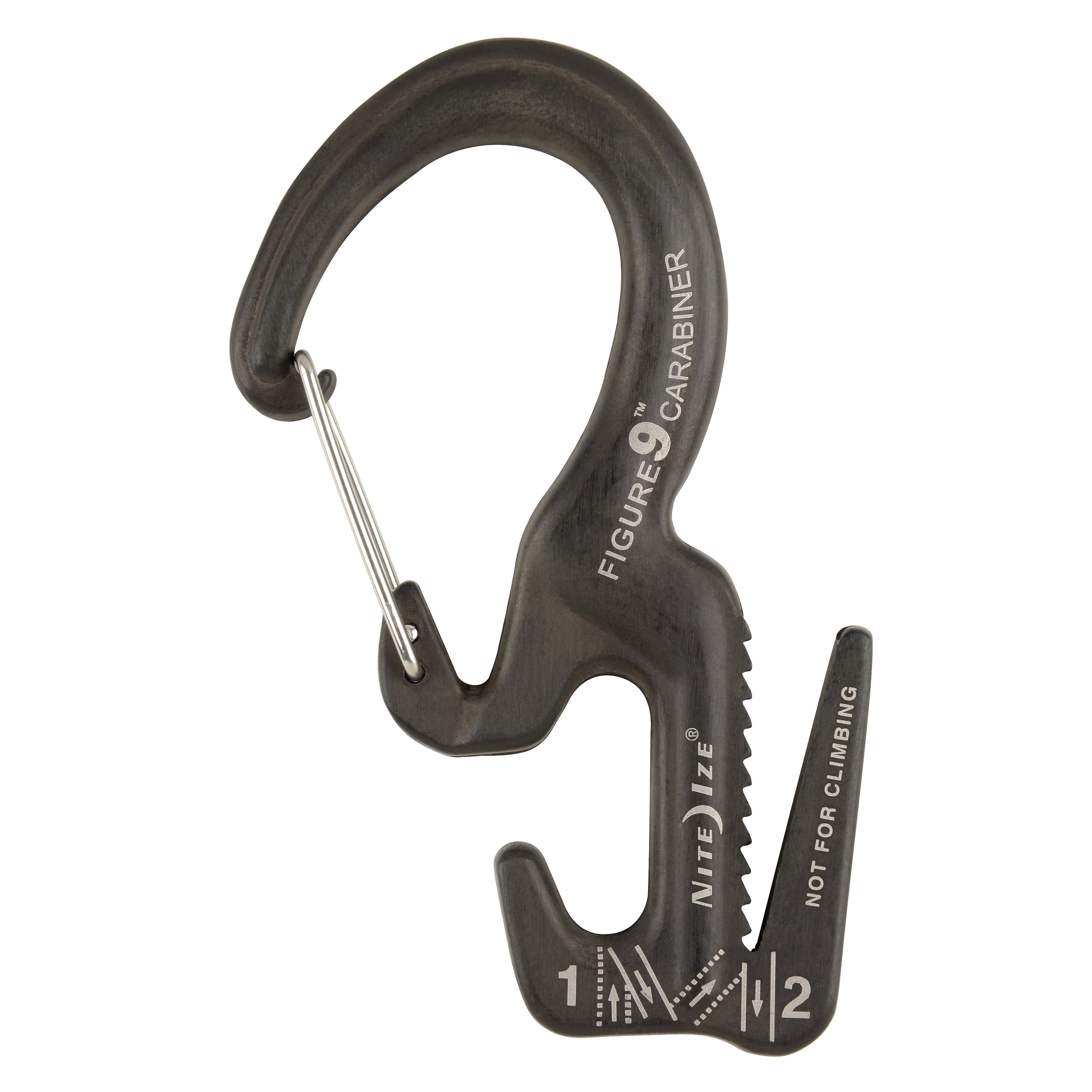 Nite Ize Figure 9® Carabiner Rope Tightener - Aluminum - Large - Black
