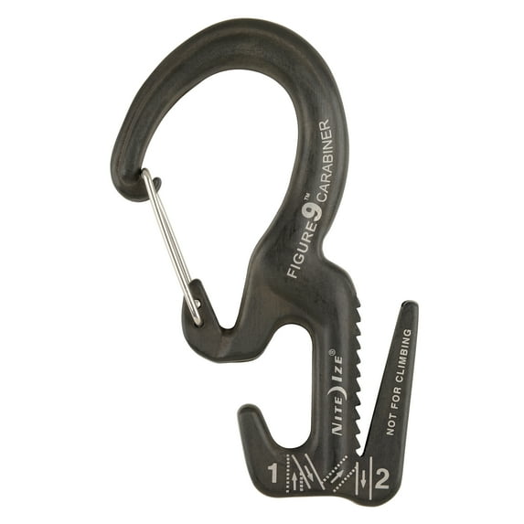 Nite Ize Figure 9® Carabiner Rope Tightener - Aluminum - Large - Black