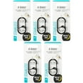 thumbnail image 1 of Nite Ize G-Series Dual Chamber Carabiner - Heavy-Duty Key Organizer Carabiner Clip - Dual Chamber Carabiner with Wire Gate Closure - Black, Size 2 (5 Pack), 1 of 8
