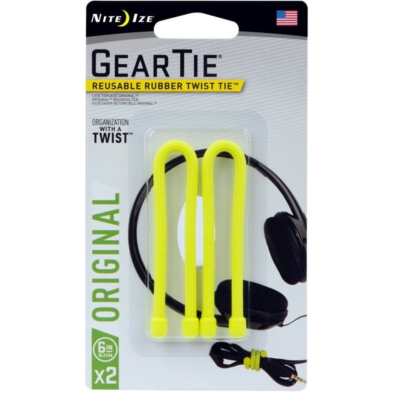 Nite Ize Gear Tie 6" (Per 2)