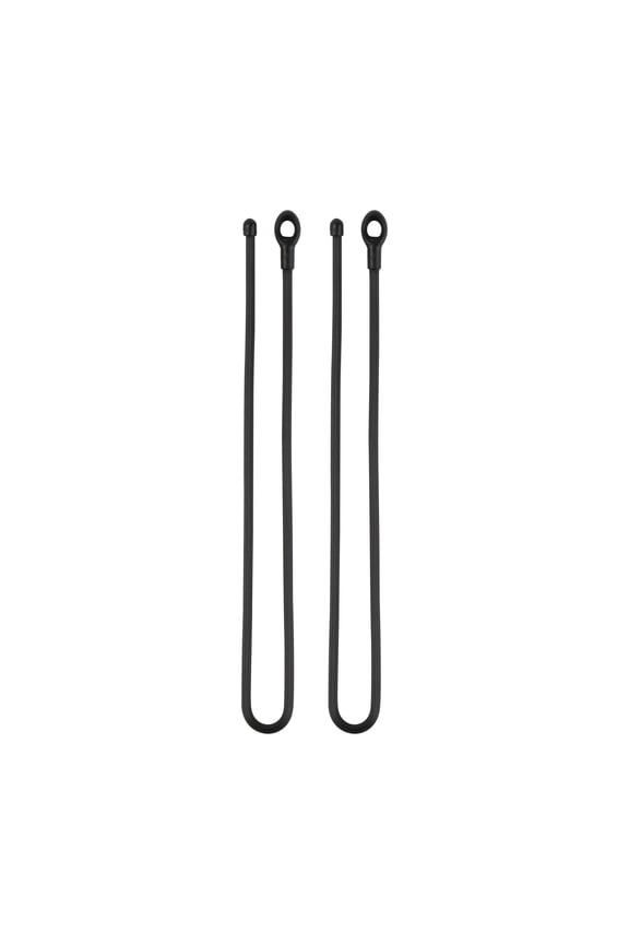 Gear Tie Loopable Twist Tie 18 Inch 2 pack Black Rubber