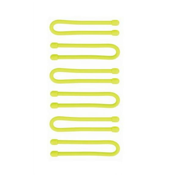 Nite Ize Gear Tie® Pro Pack 6 in. - 6 Pack - Neon Yellow