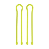 Nite Ize Gear Tie® Reusable Rubber Twist Tie™ 18 in. - 2 Pack - Neon Yellow
