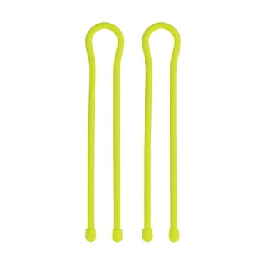 Nite Ize Gear Tie® Reusable Rubber Twist Tie™ 18 in. - 2 Pack - Neon Yellow