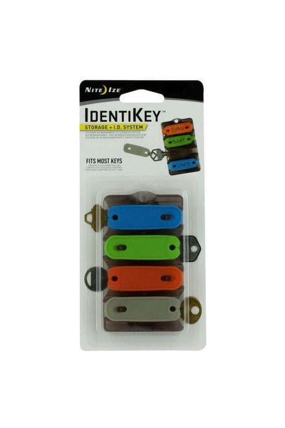 Identikey Card Storage + Id System, Easy Way To Store + Identify Keys Quickly, Multi-Colored Tags