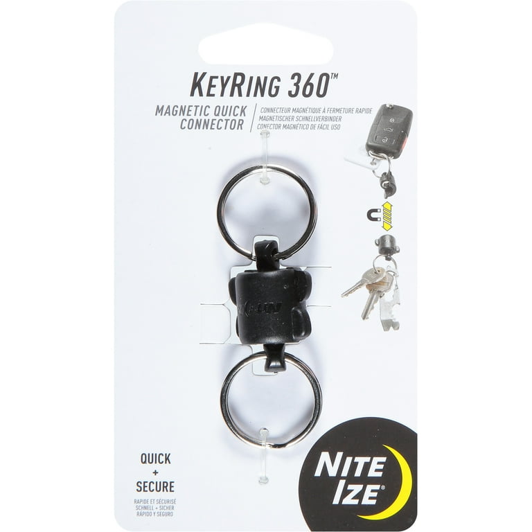 Nite Ize KR360-01-R3 KeyRing 360 Magnetic Connect Double Key Ring -  Quantity 1