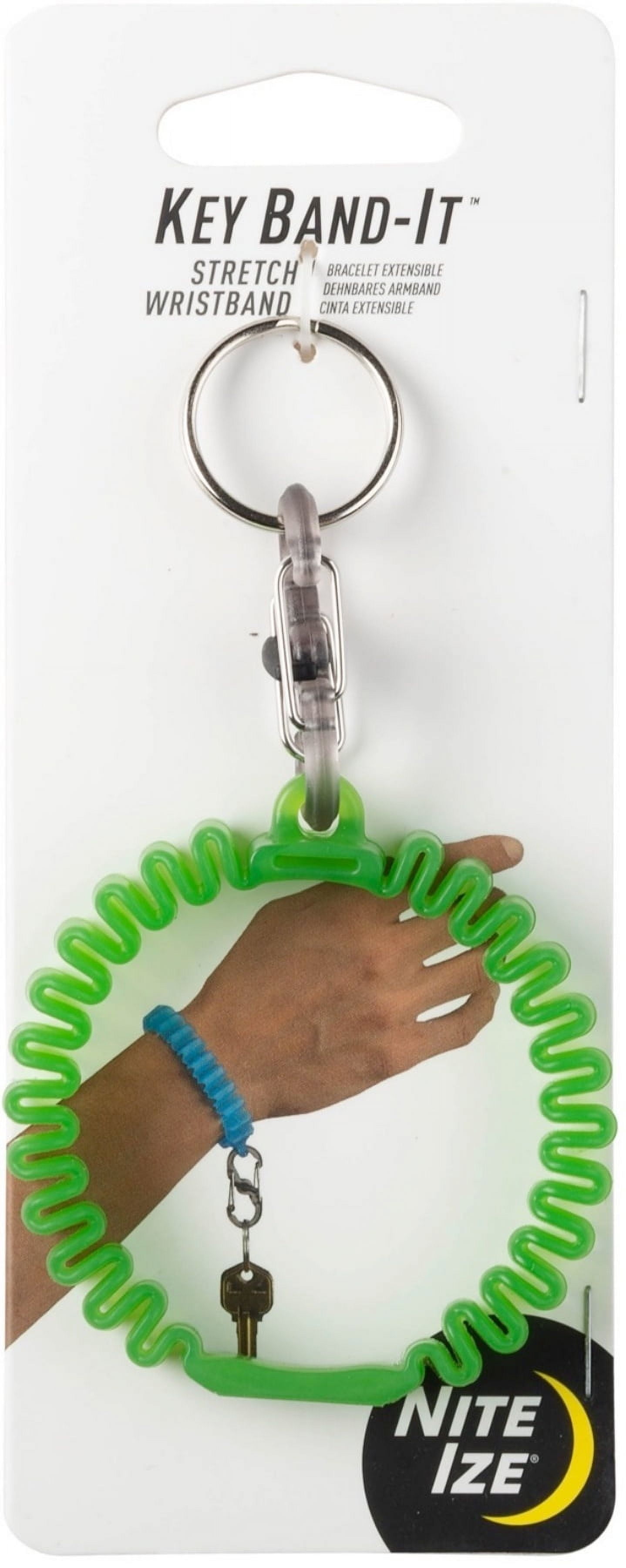 Nite Ize Band-It 2.5 in. D Plastic Blue Wristband Key Ring Nite Ize Band-It 2.5 in. D Plastic Blue Wristband Key Ring