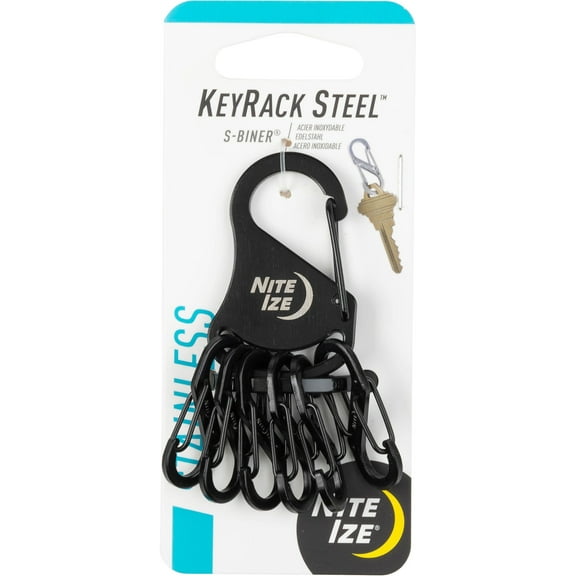Nite Ize KeyRack Steel S-Biner Black