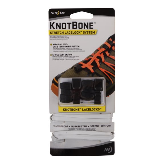 Nite Ize Knotbone Stretch Lacelock System, White