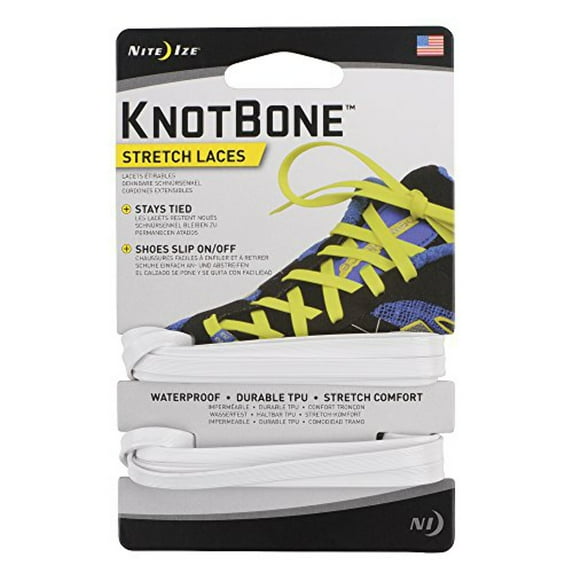 Nite Ize Knotbone Stretch Laces, White