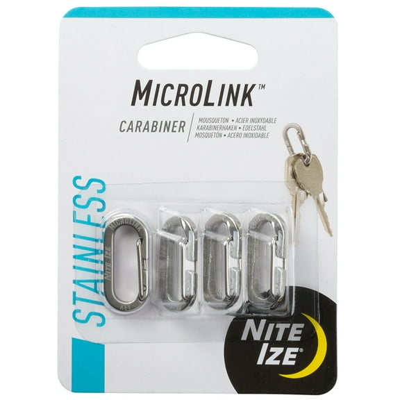 Nite Ize 4-Pack MicroLink Stainless Steel Carabiner