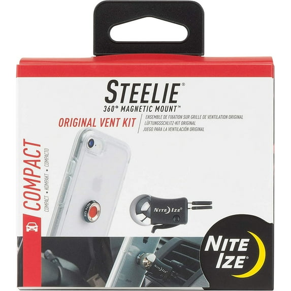 Nite Ize Original Steelie Vent Mount Kit- Magnetic Car Vent Mount for Smartphones