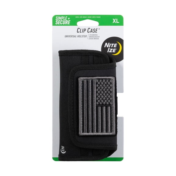 Nite Ize Rugged Design Holster Cell Phone Case for Android Apple, Black