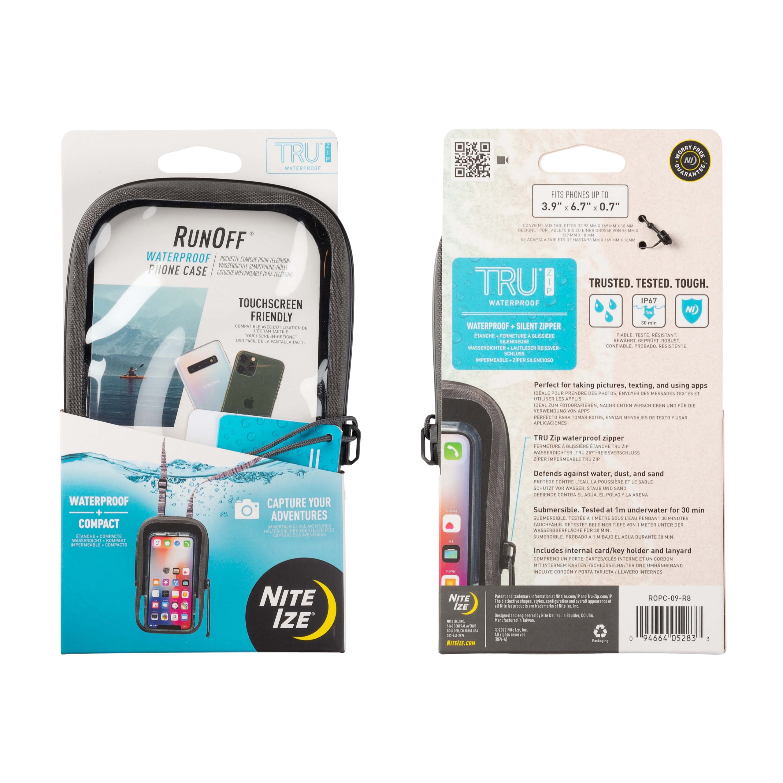 Compact Clear Waterproof Phone Case with Card Holder