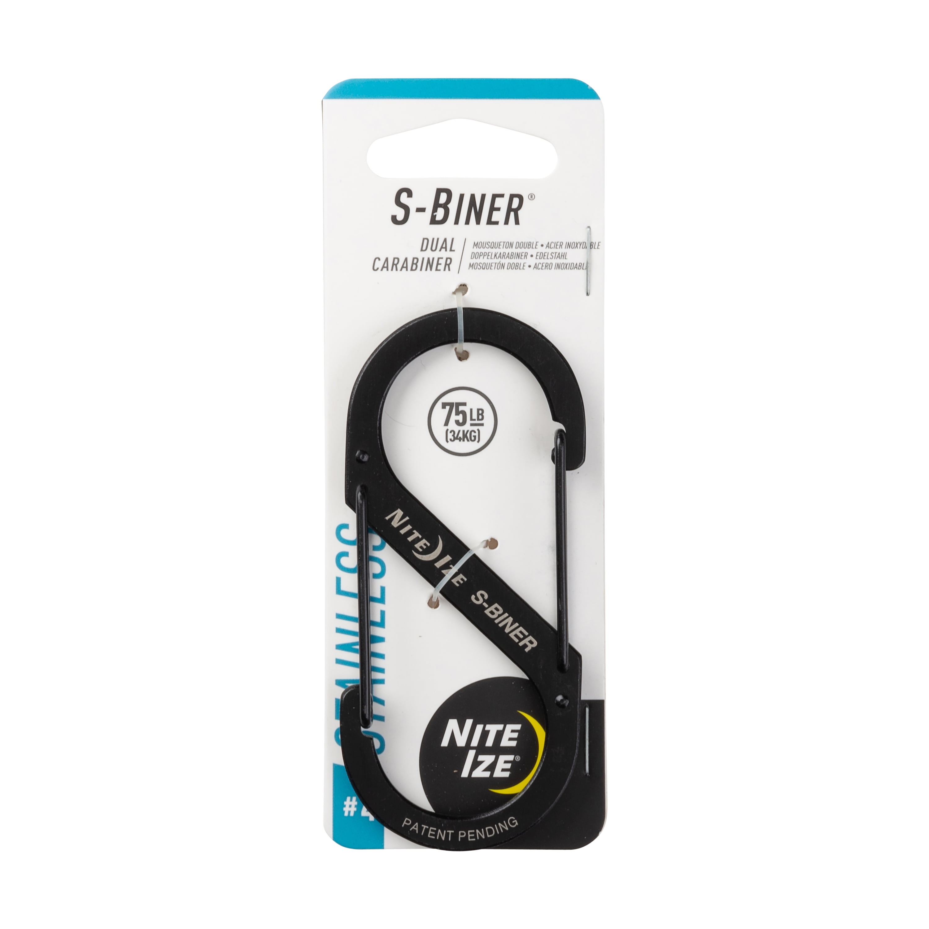 Nite Ize S-Biner SlideLock 1.8 in. D Stainless Steel Silver Carabiner Key Holder Nite Ize S-Biner SlideLock 1.8 in. D Stainless Steel Silver Carabiner Key Holder