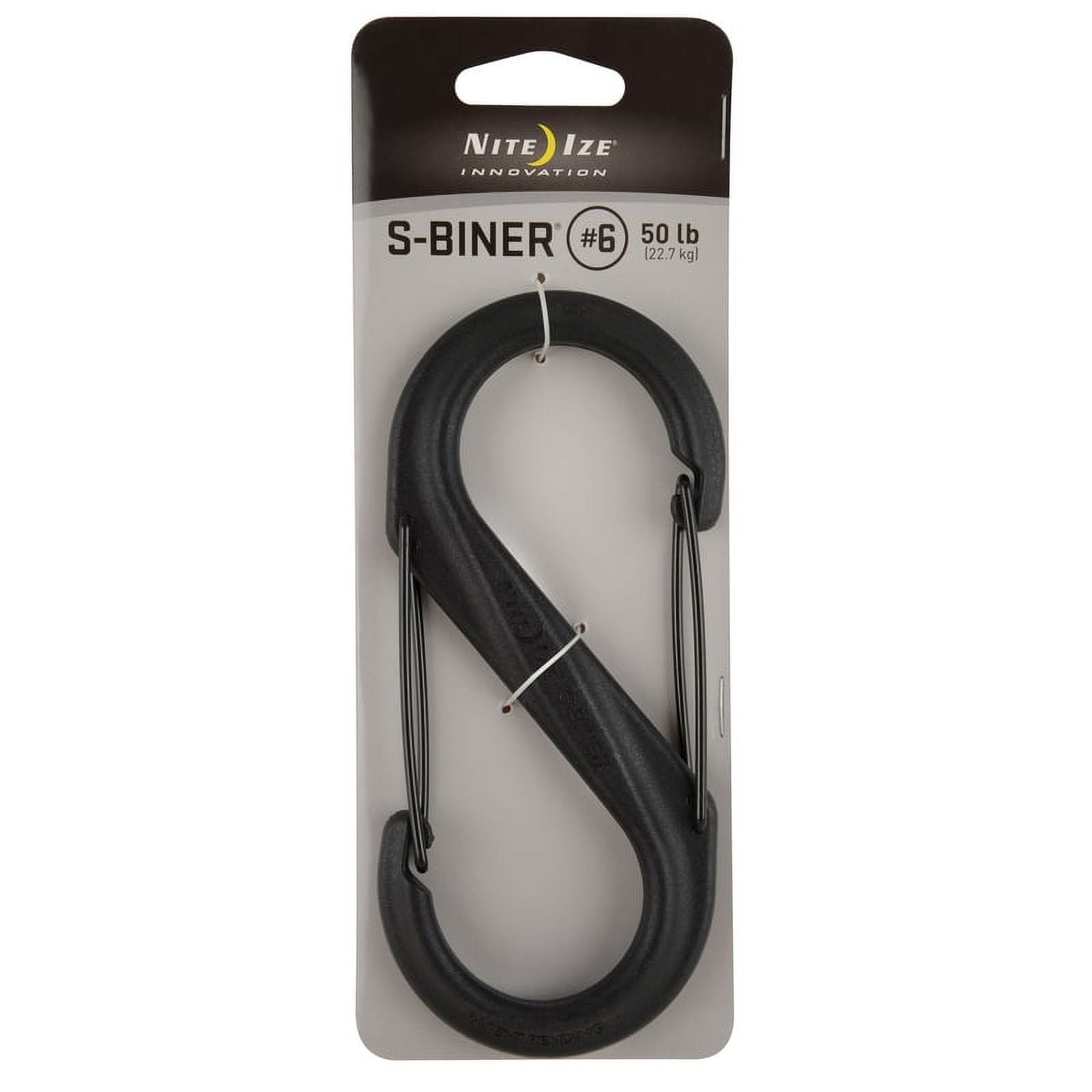 Nite Ize S-Biner Dual Carabiners, Stainless-Steel, unisex-adult, Black,  Assorted 3-Pack, Sizes 2, 3, 4