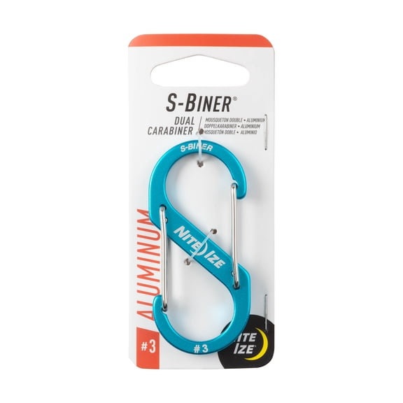 Nite Ize S-Biner Dual Carabiner Aluminum #3 - Blue