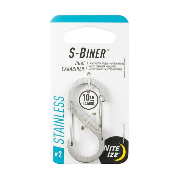 Nite Ize S-Biner® Dual Carabiner Stainless Steel #2 - Stainless