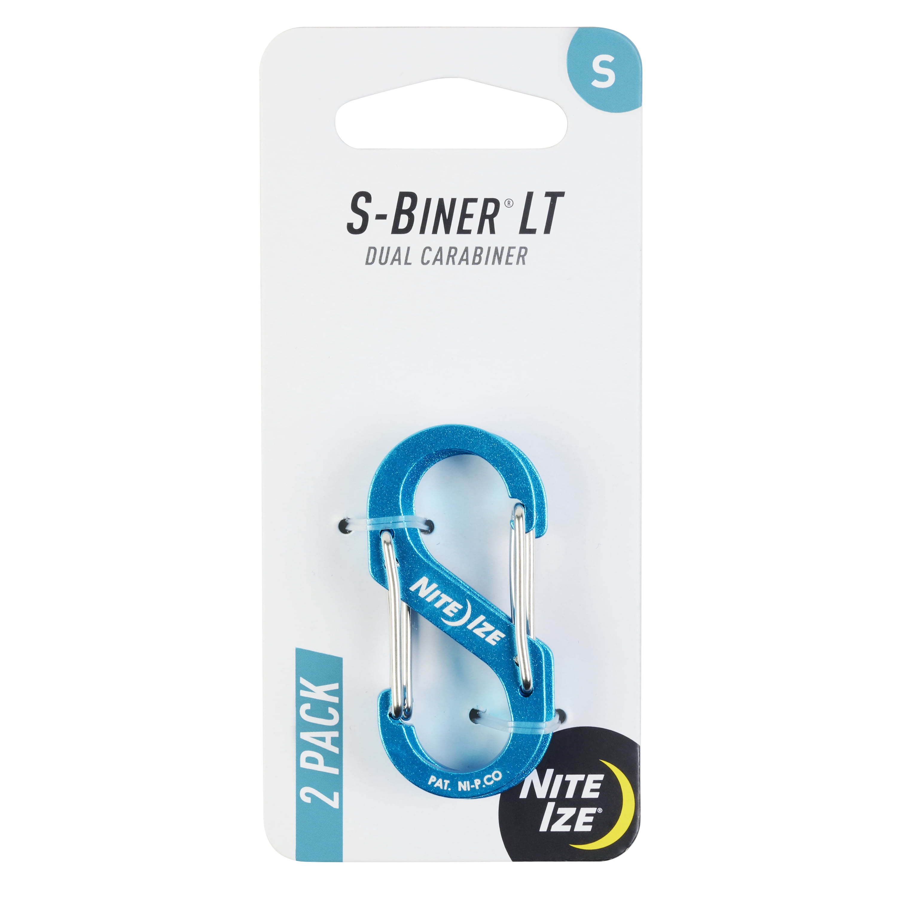 Nite Ize S-Biner LT Small - Blue - 2 Pack