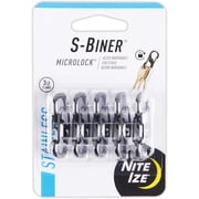Nite Ize S-Biner Microlock Stainless Steel Durable Carabiner Key Holder 5-Count