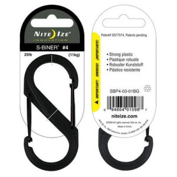 Nite Ize S-Biner Size 1 5 Lb. Capacity S-Clip Key Ring (2-Pack