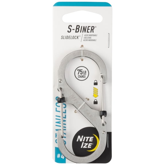 Nite Ize S-Biner SlideLock #4 Stainless Steel