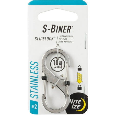 Nite Ize S-Biner SlideLock Stainless Steel Carabiner #2 - Stainless