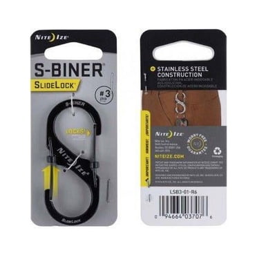 Nite Ize S-Biner Slide Lock & Micro Lock Bundle – Lockable Stainless Steel Carabiners For Keys & Gear