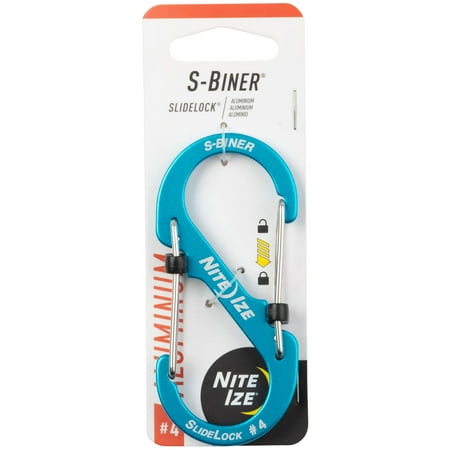 Nite Ize - S-Biner SlideLock Dual Aluminum Carabiner - Blue