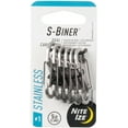 thumbnail image 1 of Nite Ize Stainless Steel Silver Dual Carabiner S-Biner, 1 of 3