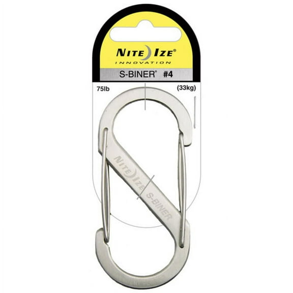 Nite Ize S-Biner Stainless Steel Dual Carabiner #4 - Stainless