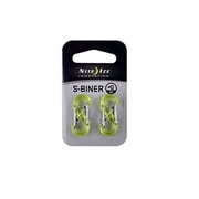 Nite Ize Sbp0-2pk-17t Plastic S-Biner, Transparent Lime, 2-Pack